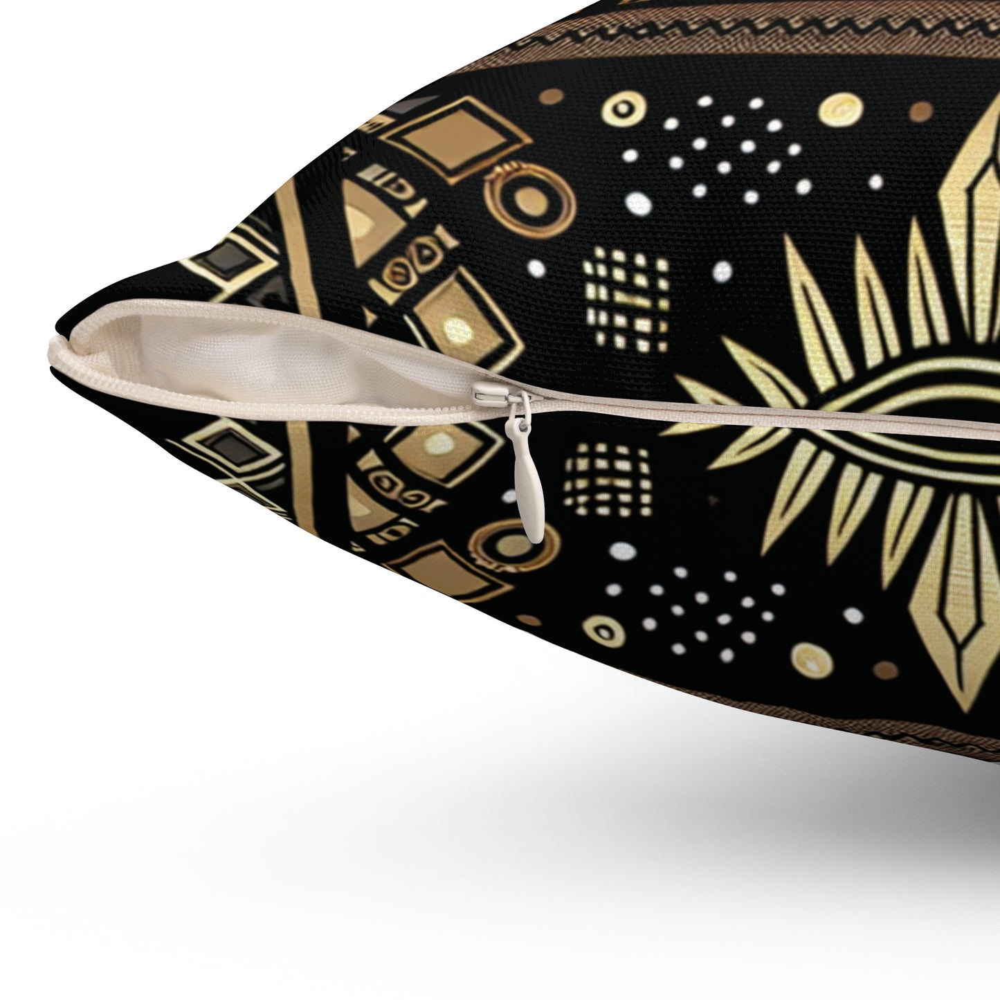 Square Pillow - Majestic Brush Tribal and Divine Vibe