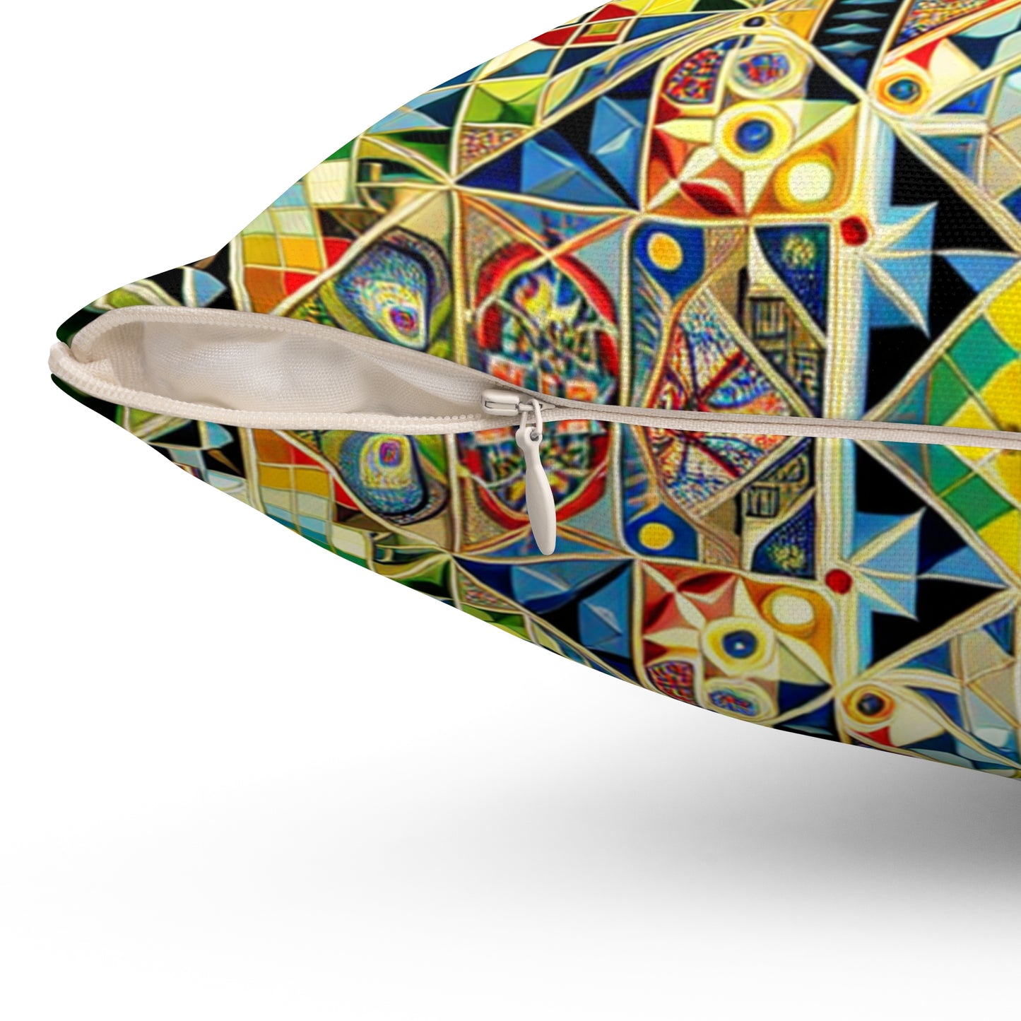 Square Pillow Art Nouveau Revival Inspired Creation