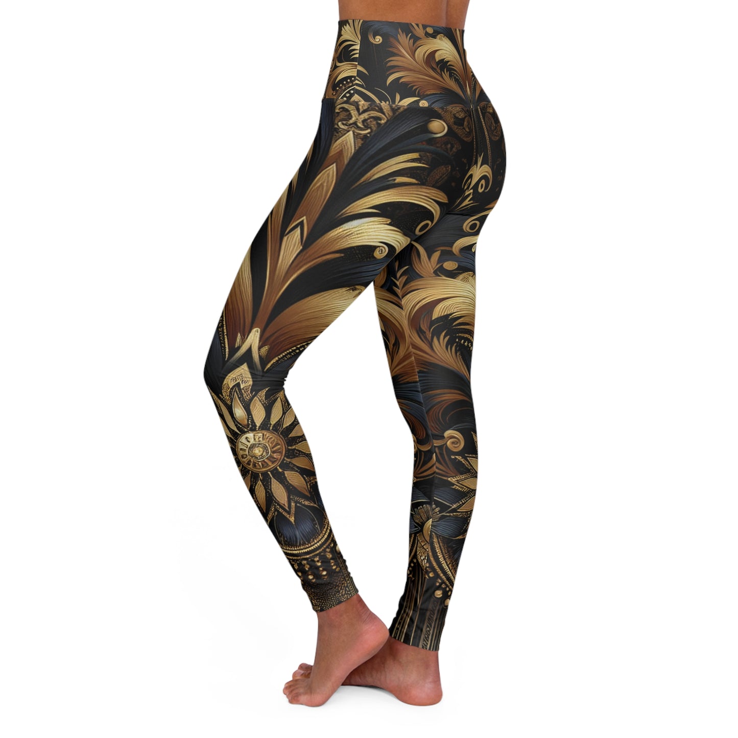 Artistic Majesty - High Waisted Yoga Leggings