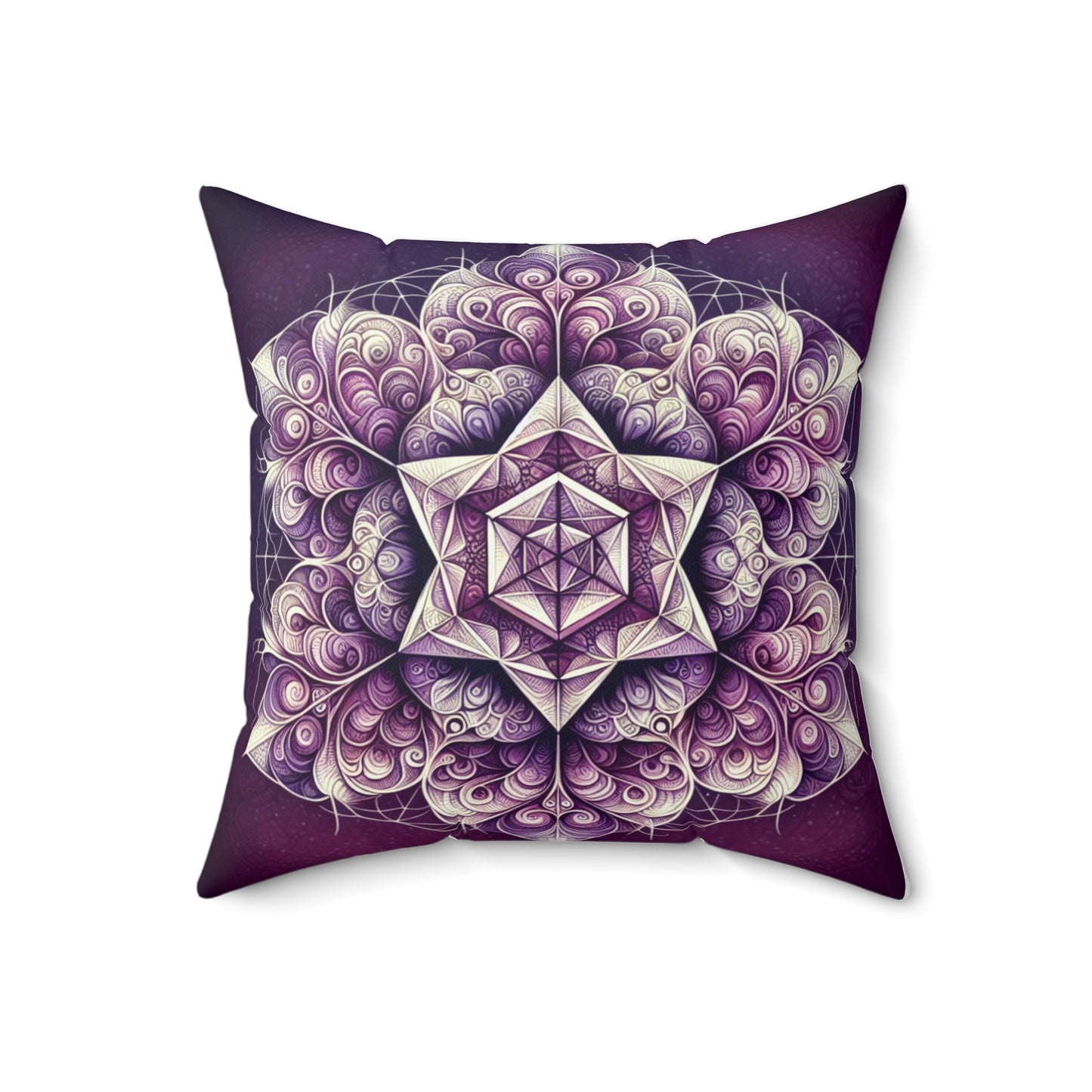 Purple Reign - Spun Polyester Square Throw Pillow