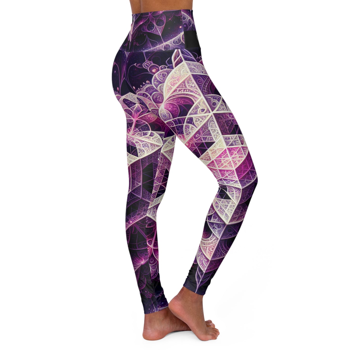 Purple Reign - High Waisted Yoga Leggings