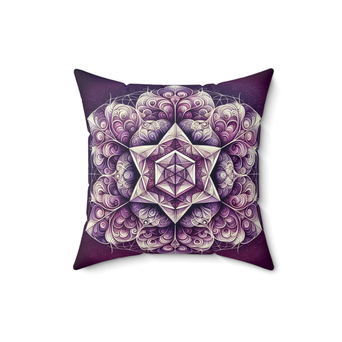 Purple Reign - Spun Polyester Square Throw Pillow