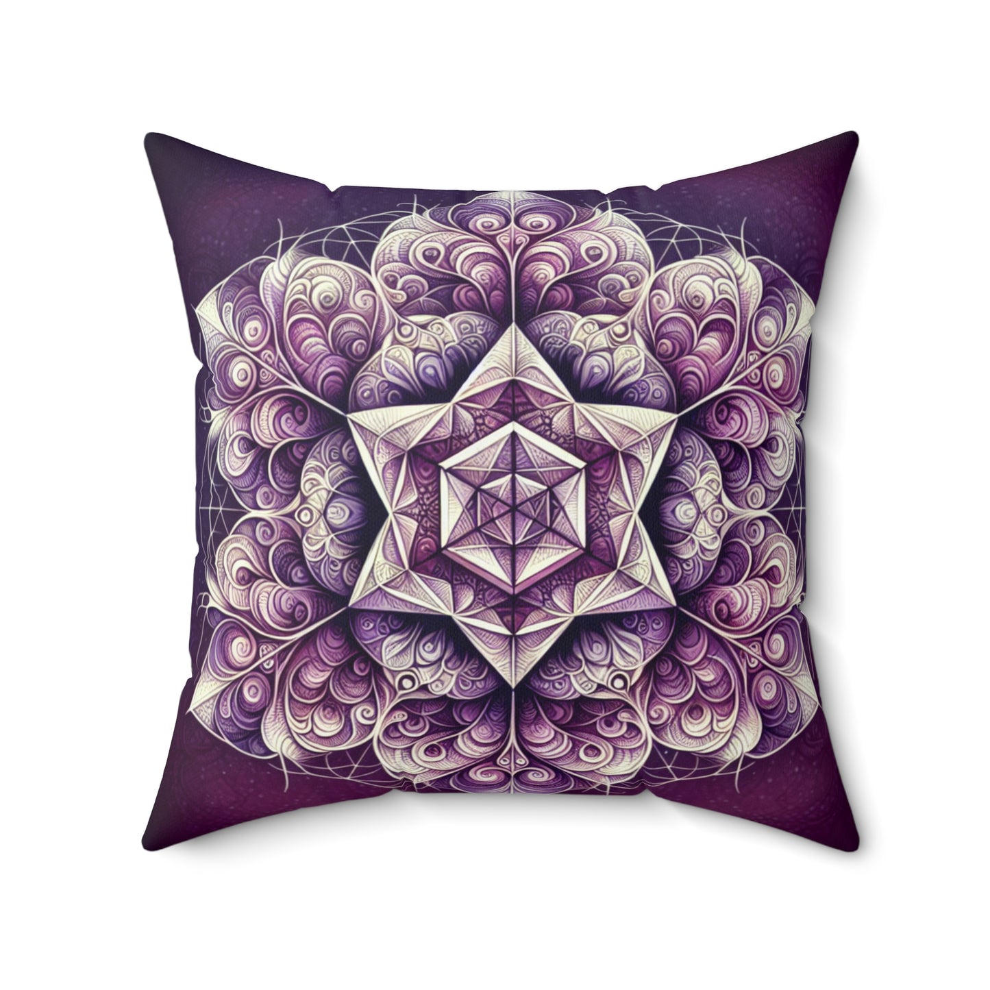 Purple Reign - Spun Polyester Square Throw Pillow