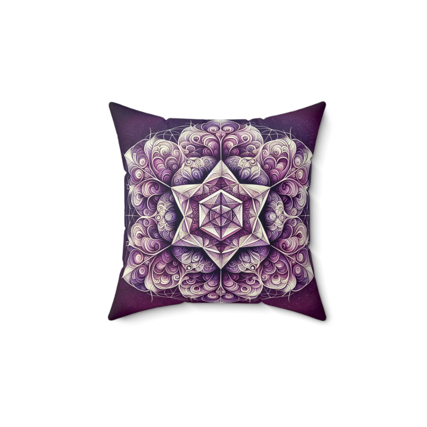 Purple Reign - Spun Polyester Square Throw Pillow