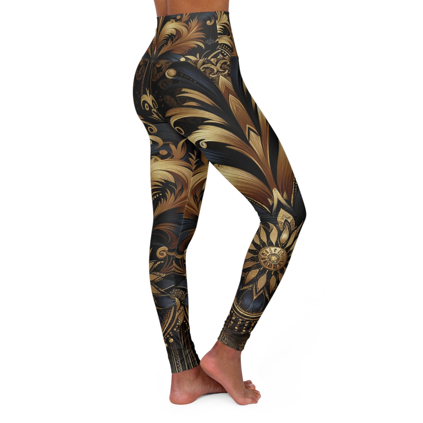 Artistic Majesty - High Waisted Yoga Leggings