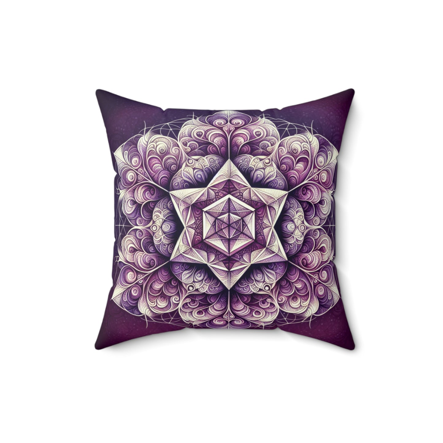 Purple Reign - Spun Polyester Square Throw Pillow