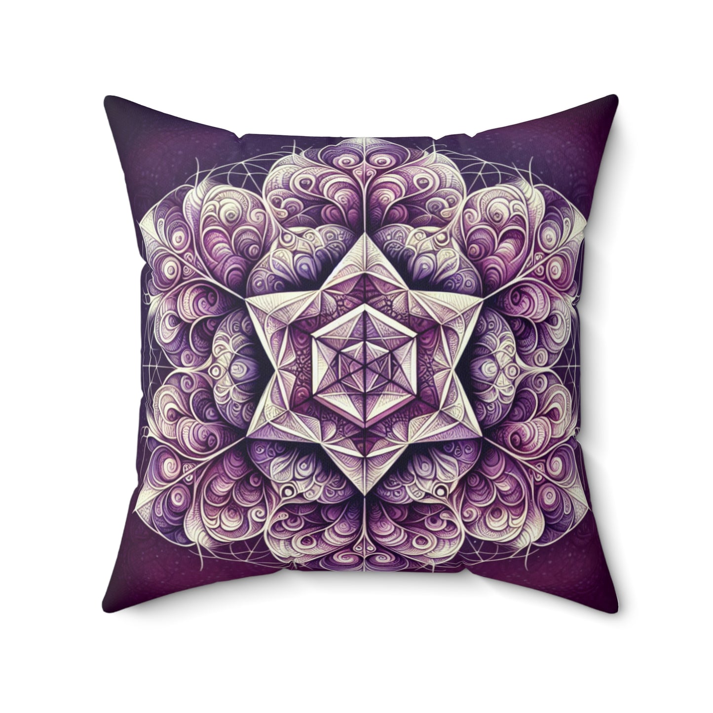 Purple Reign - Spun Polyester Square Throw Pillow