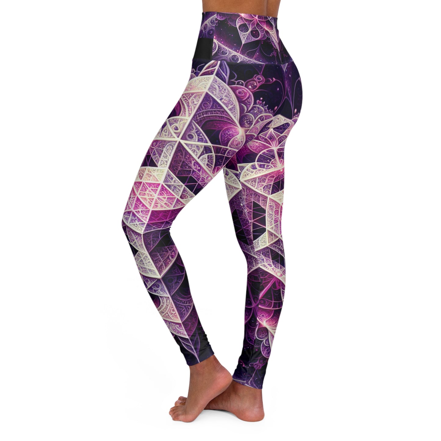 Purple Reign - High Waisted Yoga Leggings