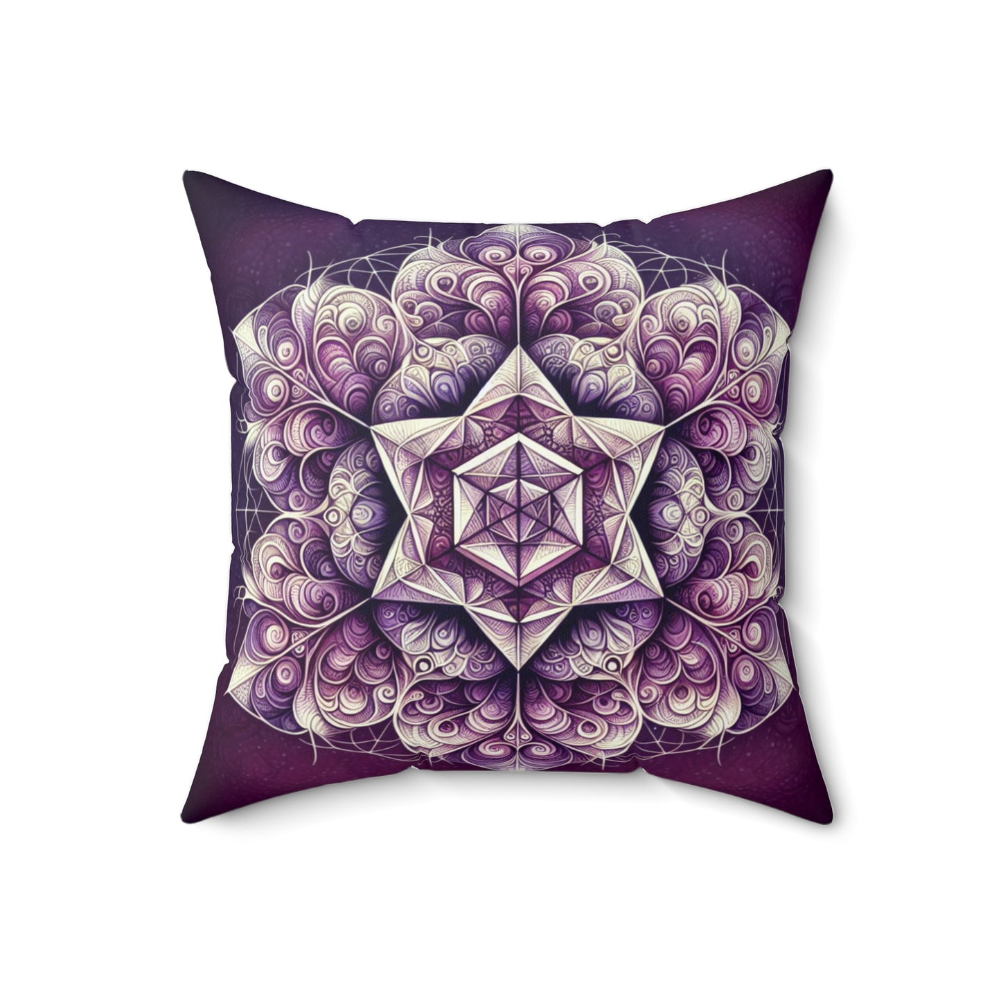 Purple Reign - Spun Polyester Square Throw Pillow